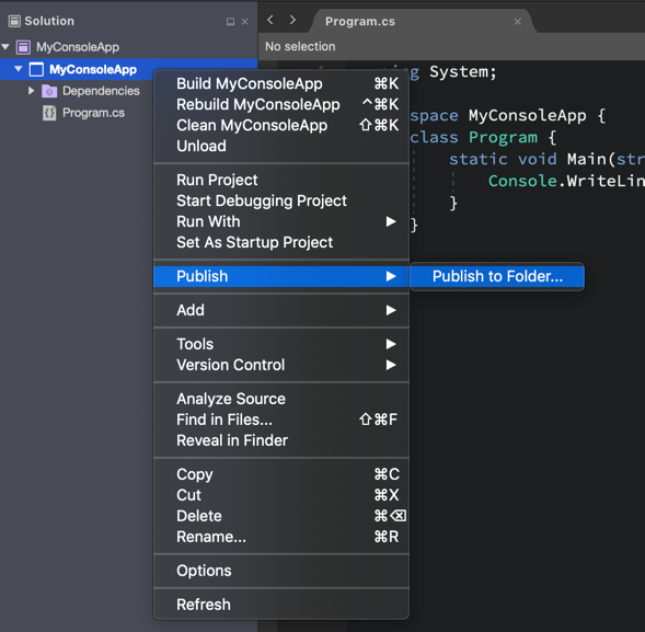 create a new wef form in visual studio for mac